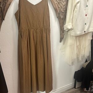 Mystree Brown Midi Dress